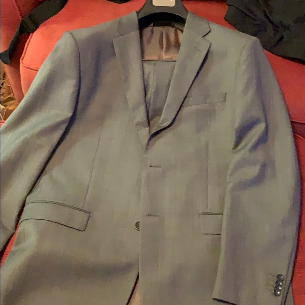 Prontomoda Grey full suit 44L 36 waist